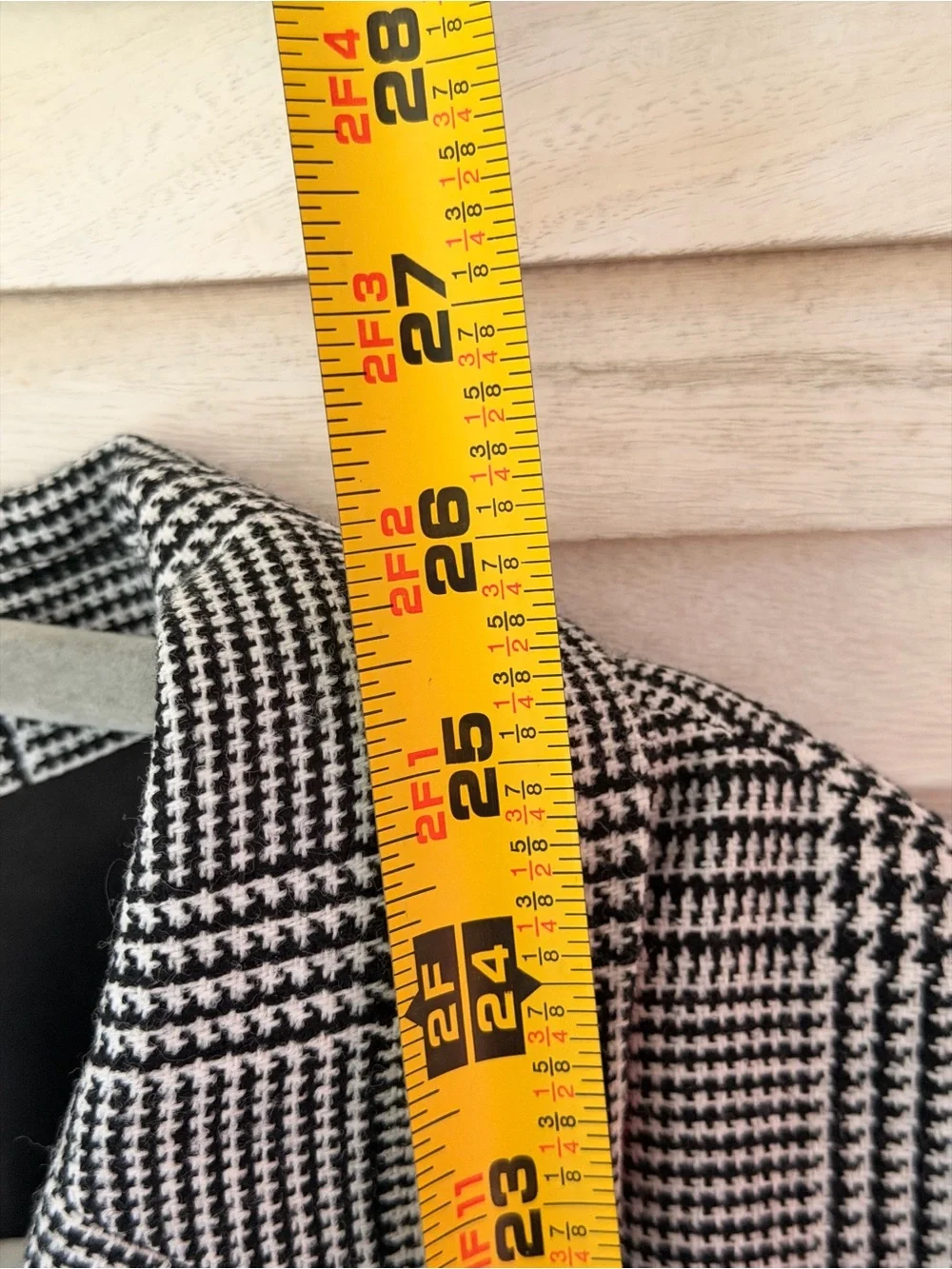 Merona Gray Glen Plaid Single-Button Blazer size 16